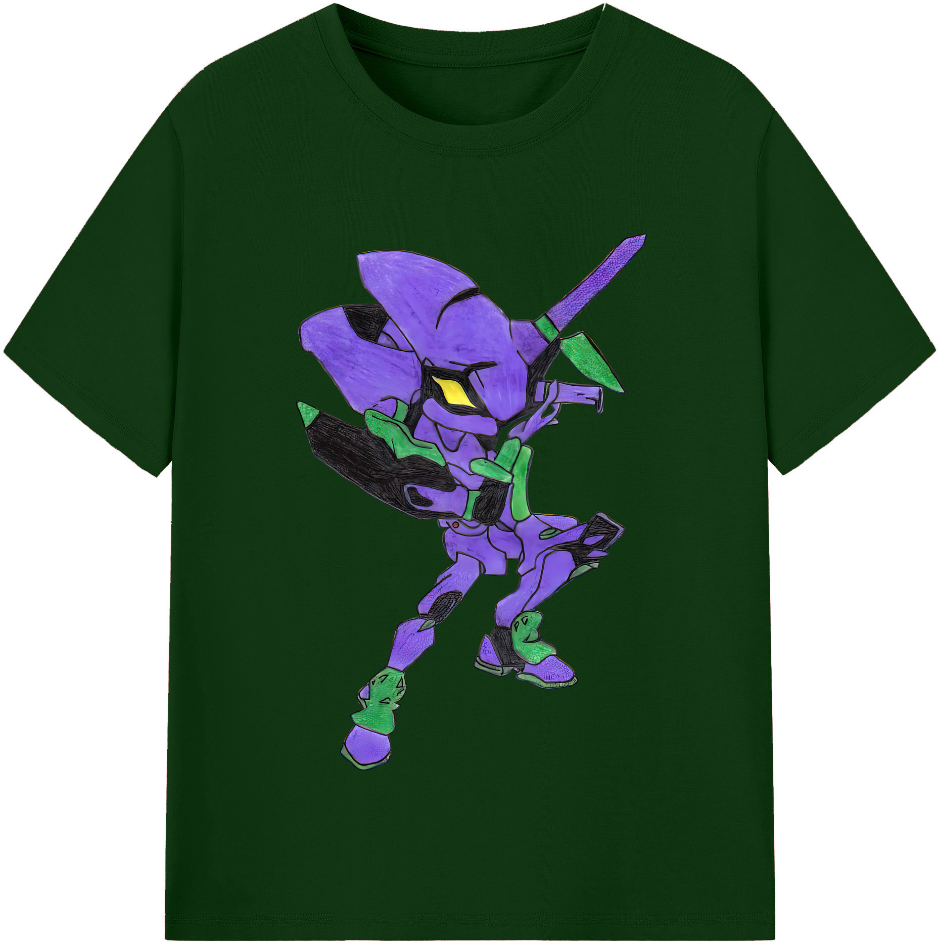 （画像用） EVA 新世紀エヴァンゲリオン 綿100％半袖Tシャツ（フロントプリント）